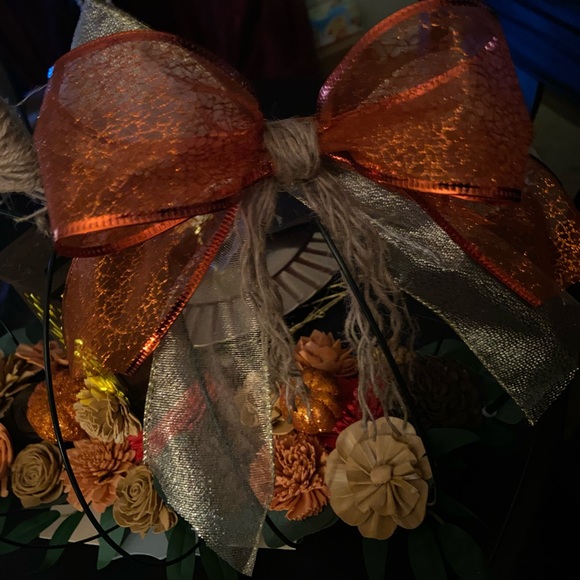 Handmade Pumpkin Floral Centerpiece - Picture 7 of 7